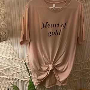 Bella + Canvas Tee Heart of Gold Size XL